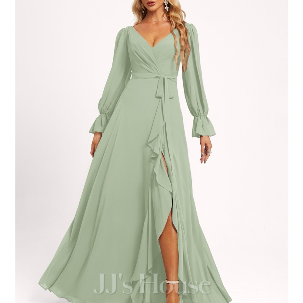 Bridesmaid Green Maxi Dress